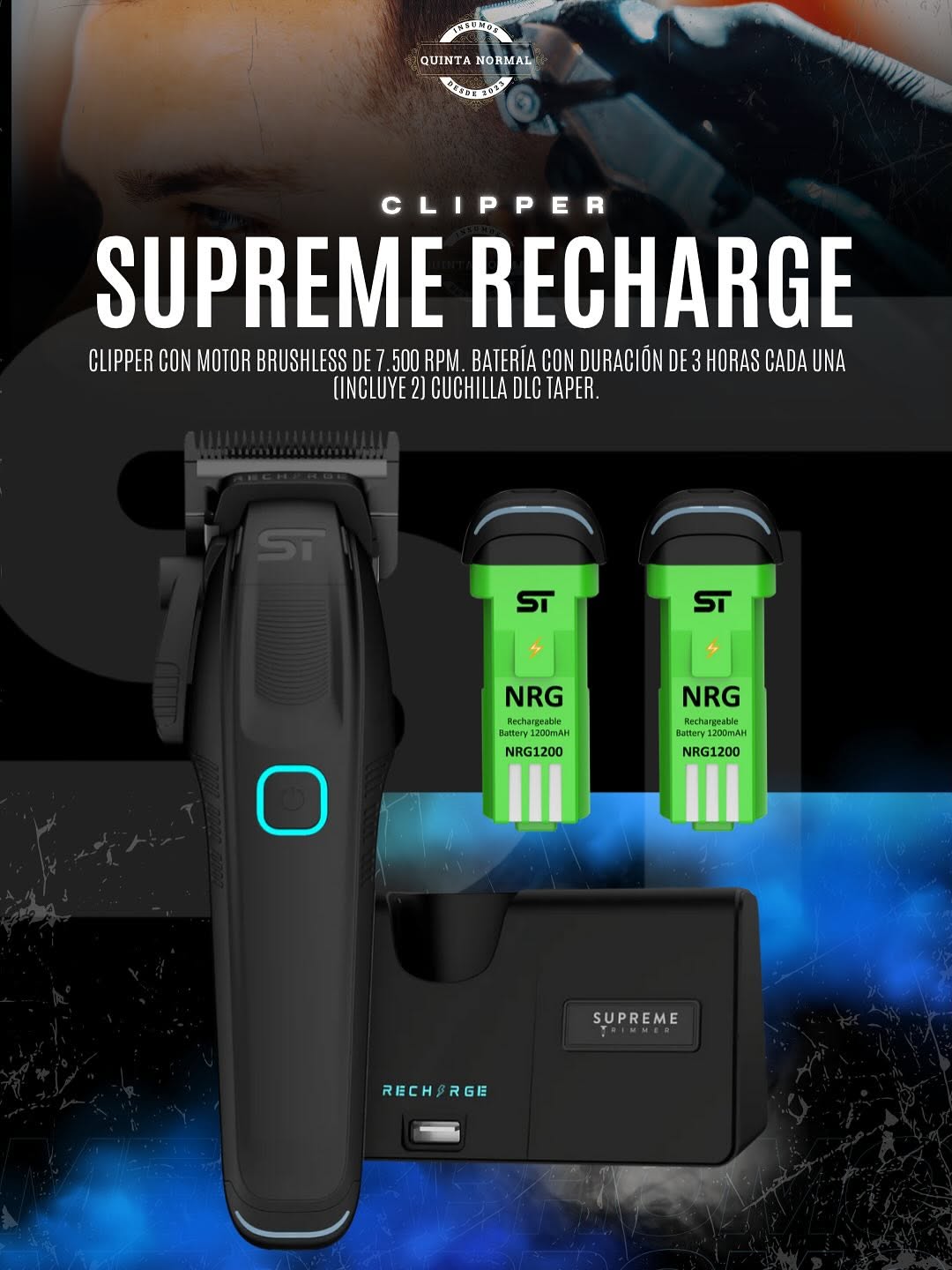 Tông Đơ Supreme Trimmer Recharge Black Faper - Nội Địa Mỹ