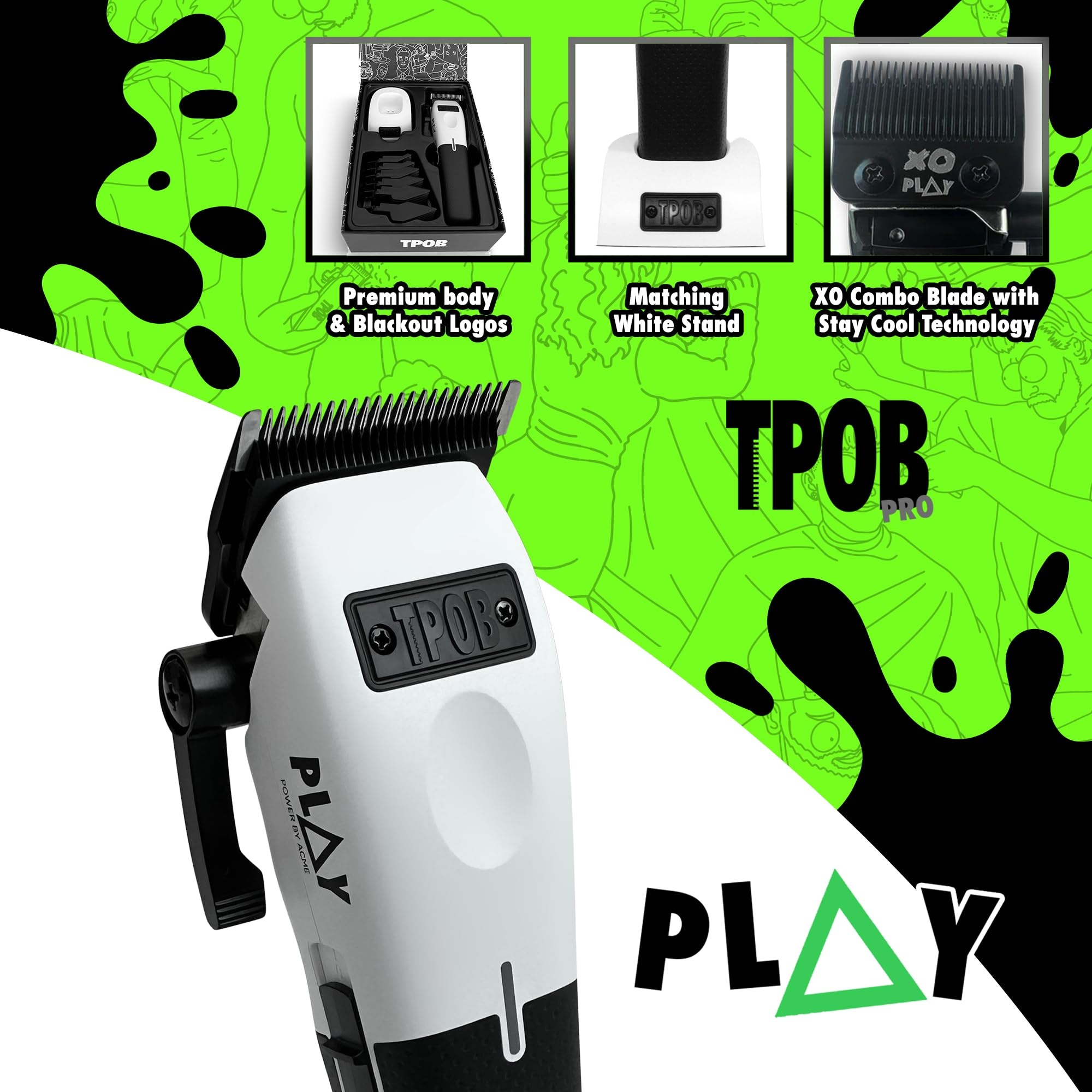 Tông Đơ TPOB PLAY ACME Motor White - UK