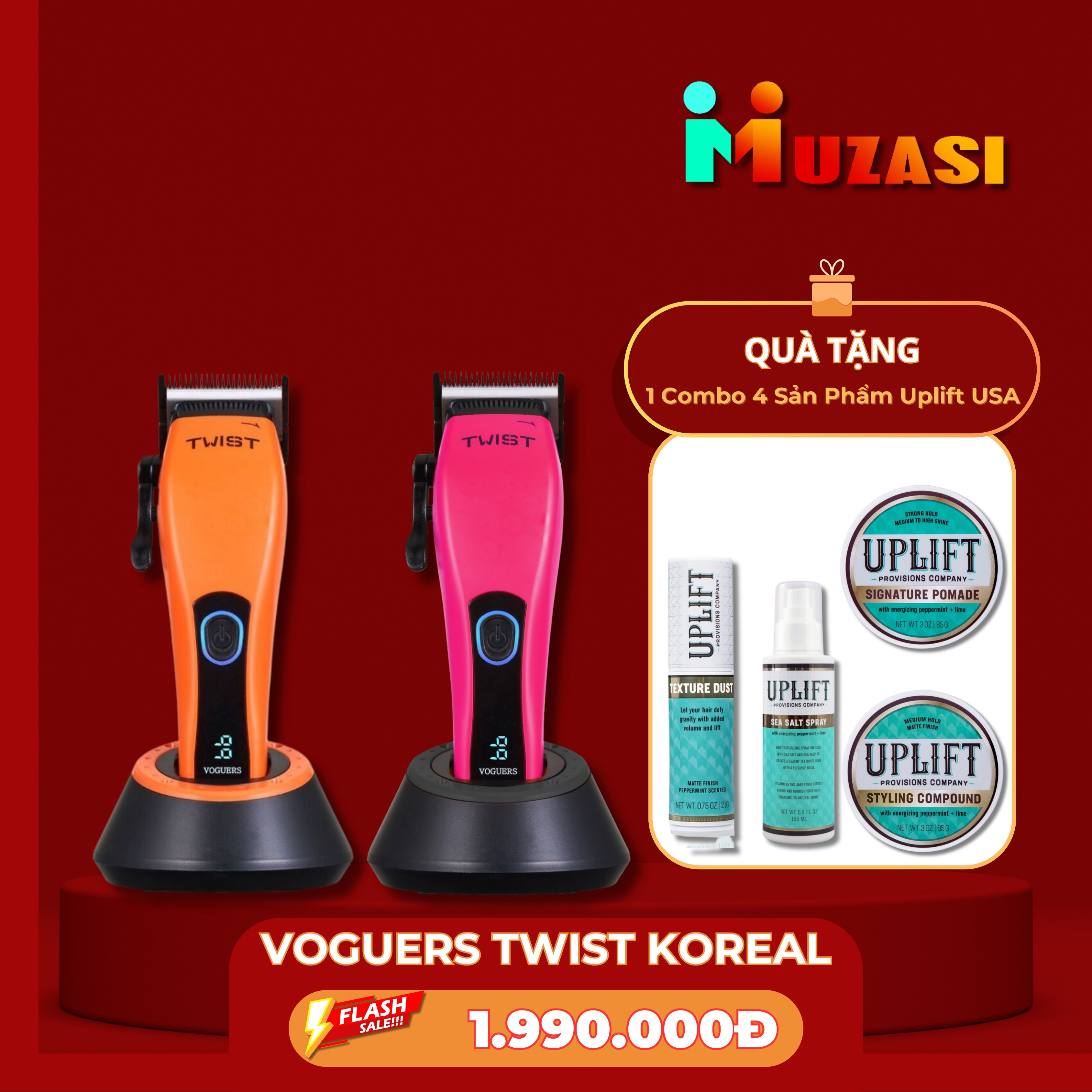 Tông Đơ Voguers Twist & Lưỡi Kép Wahl Magic