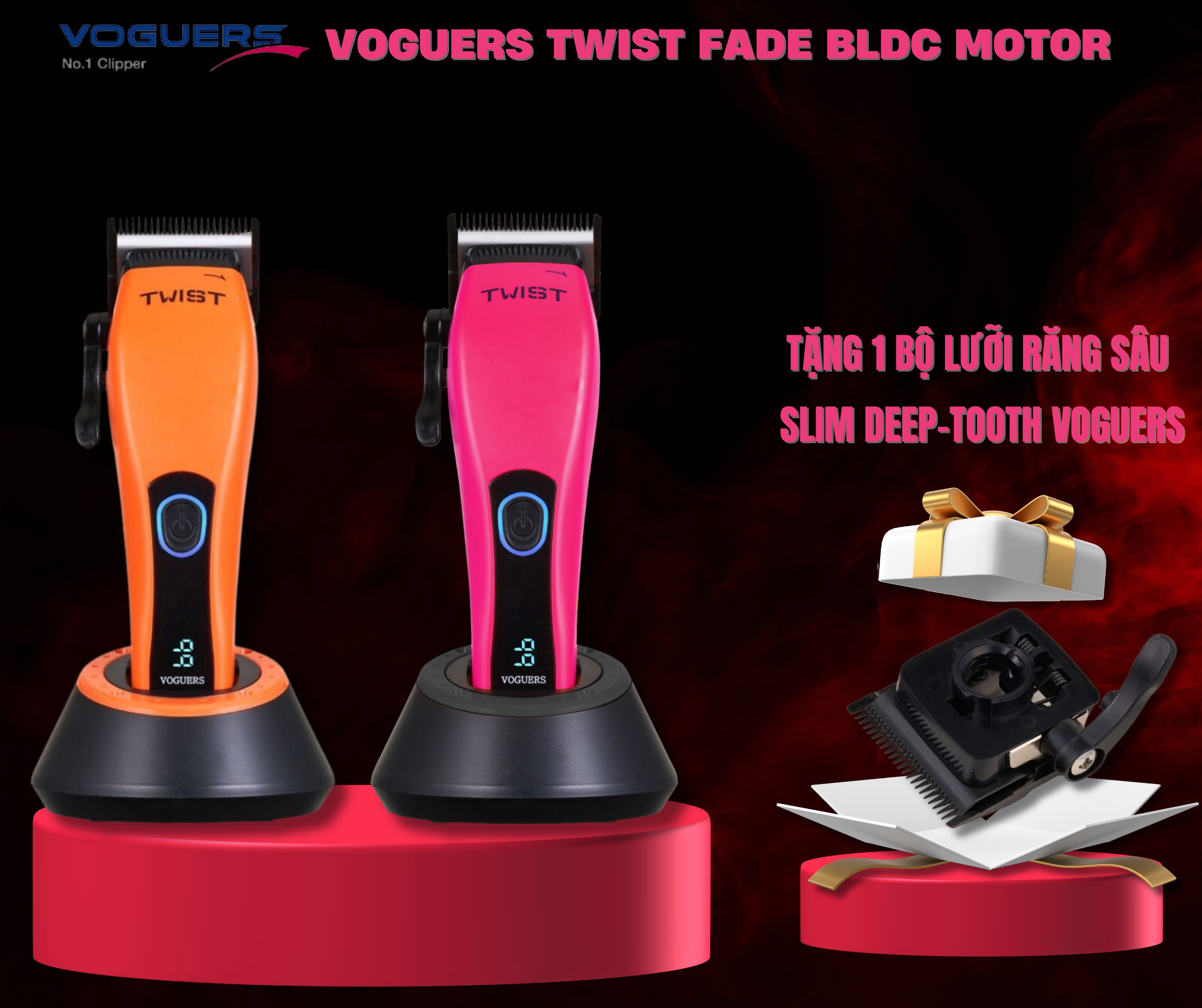 Tông Đơ Voguers Twist Fade BLDC Motor - Korea