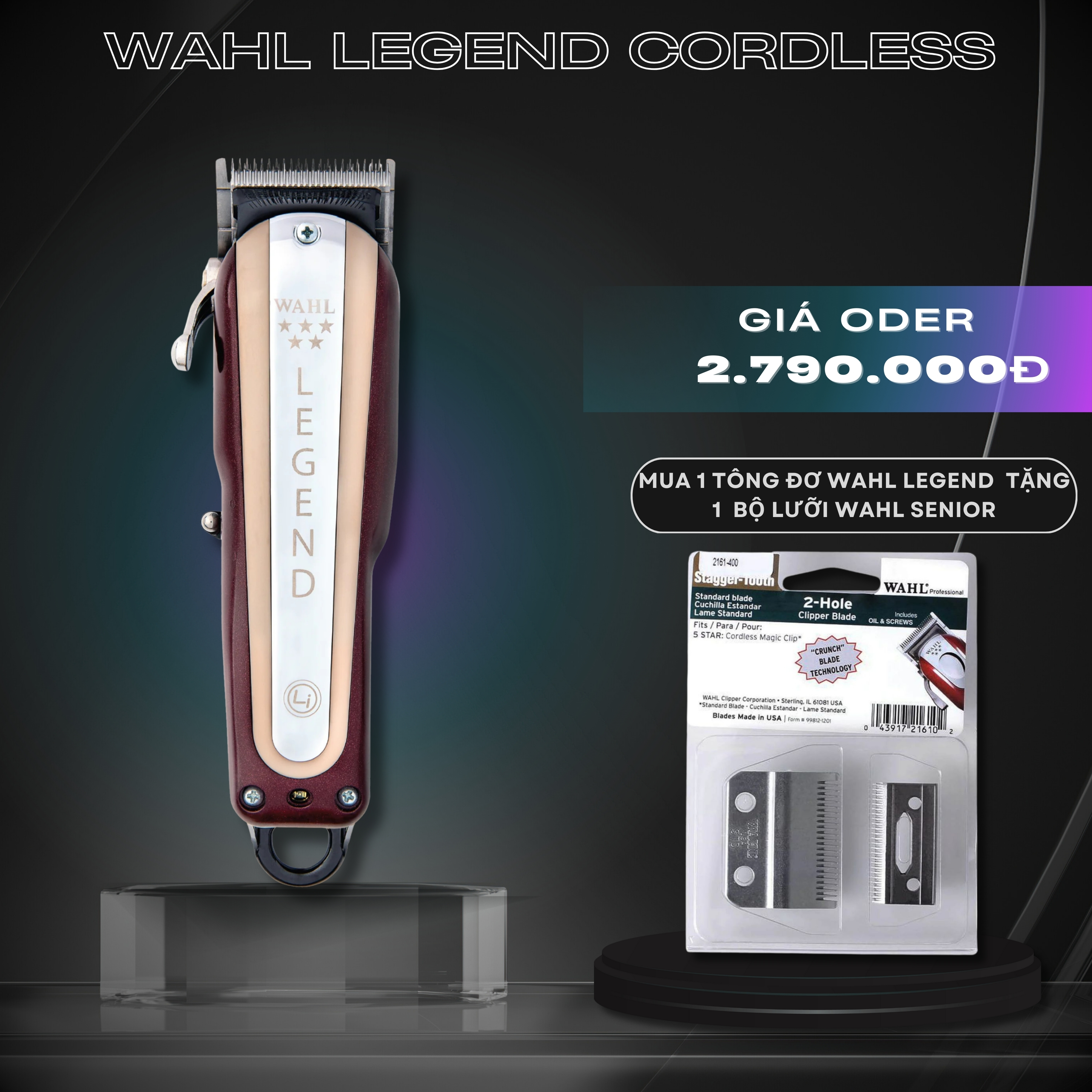 Tông Đơ Wahl Legend Cordless - Nội Địa Mỹ 