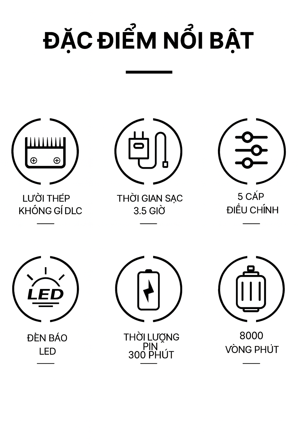 Tông Đơ Koofex - KF 6386 