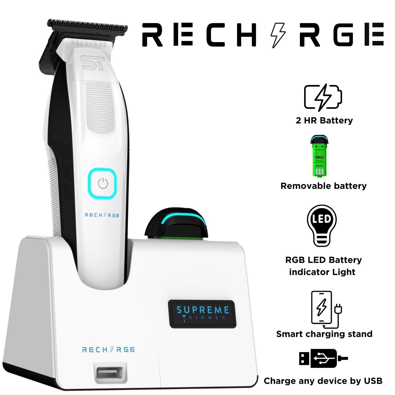 Chấn Viền Supreme Trimmer Recharge White - Nội Địa Mỹ 