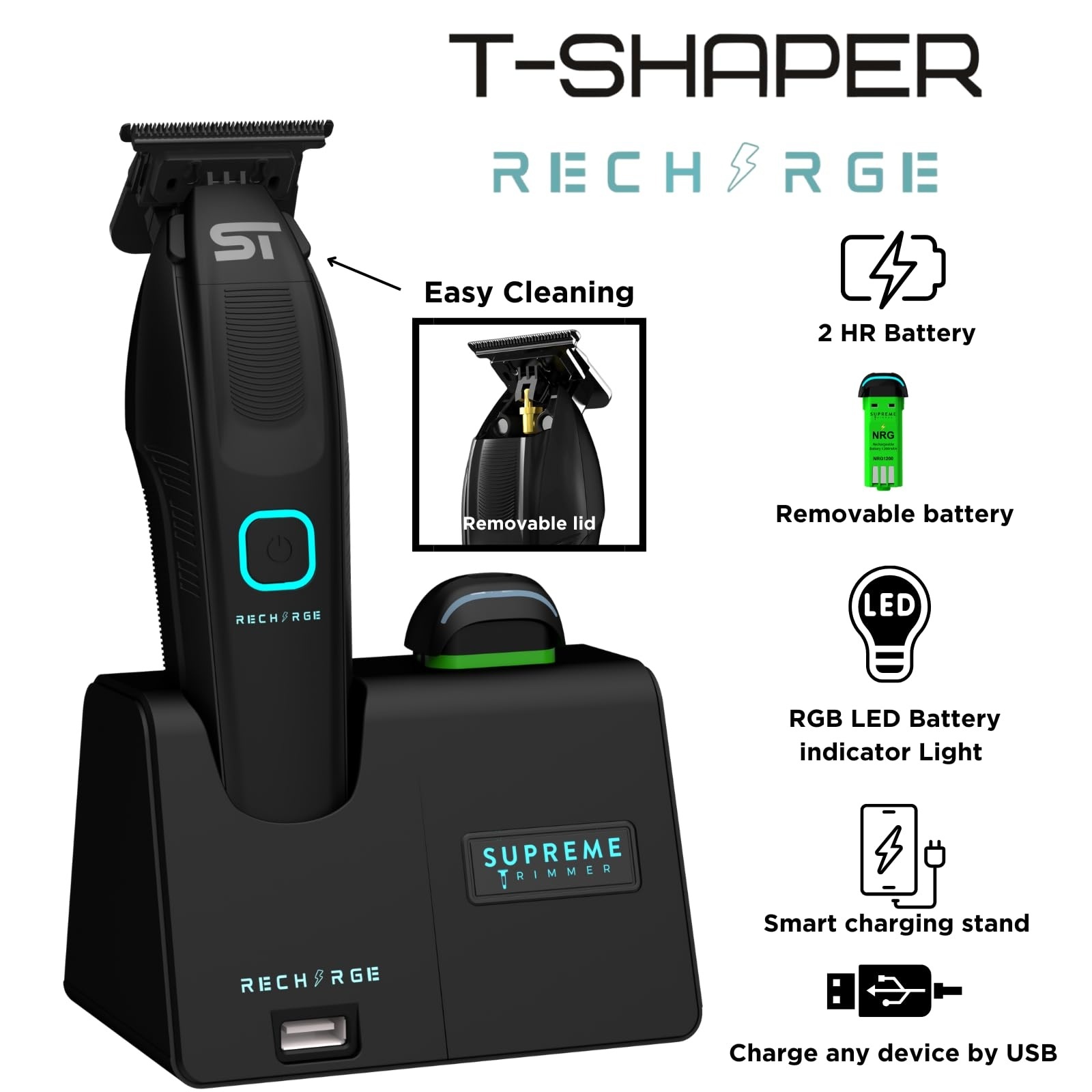 Chấn Viền Supreme Trimmer Recharge Black - Nội Địa Mỹ 