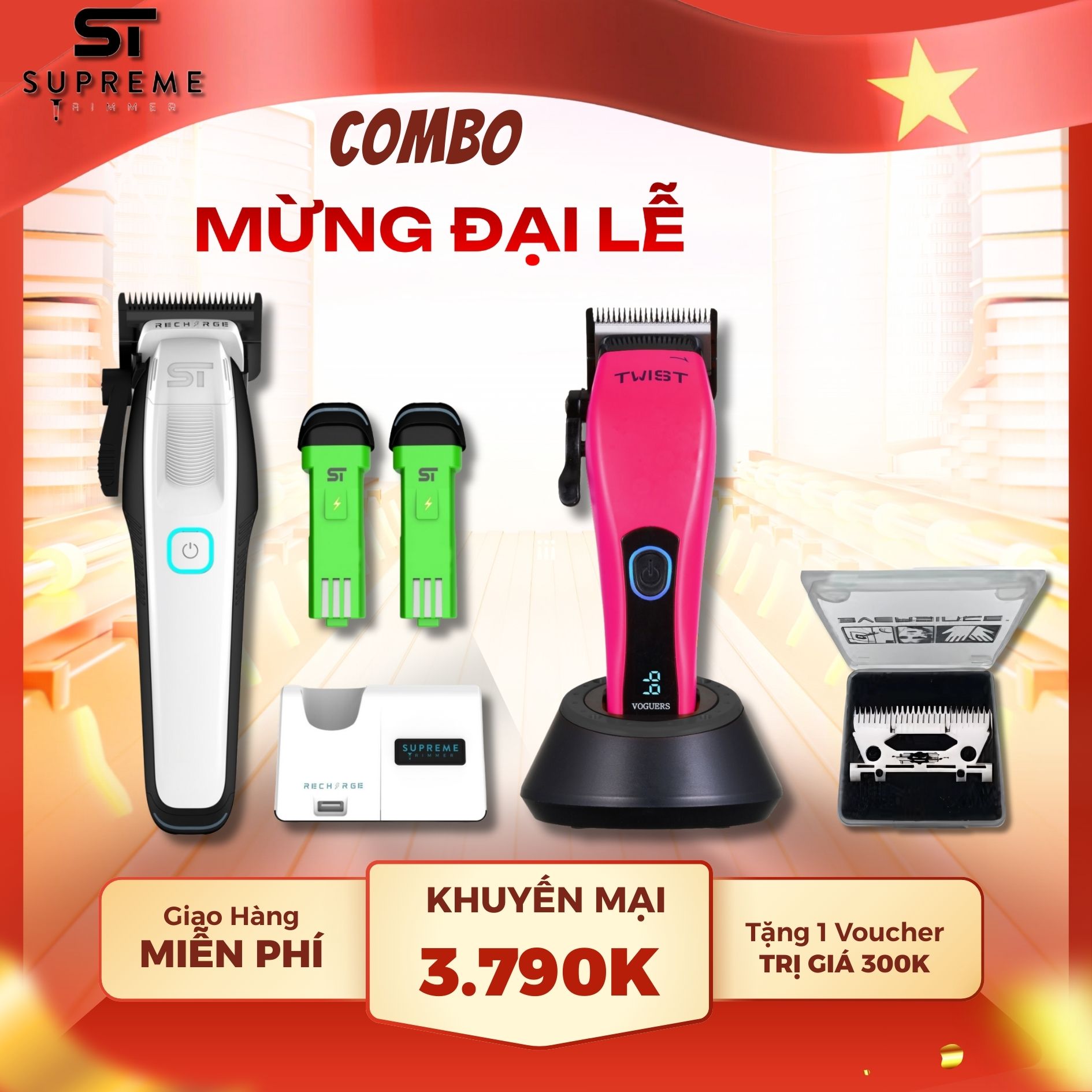 Combo ST Recharge & Voguers Twist & SPX3 Blade
