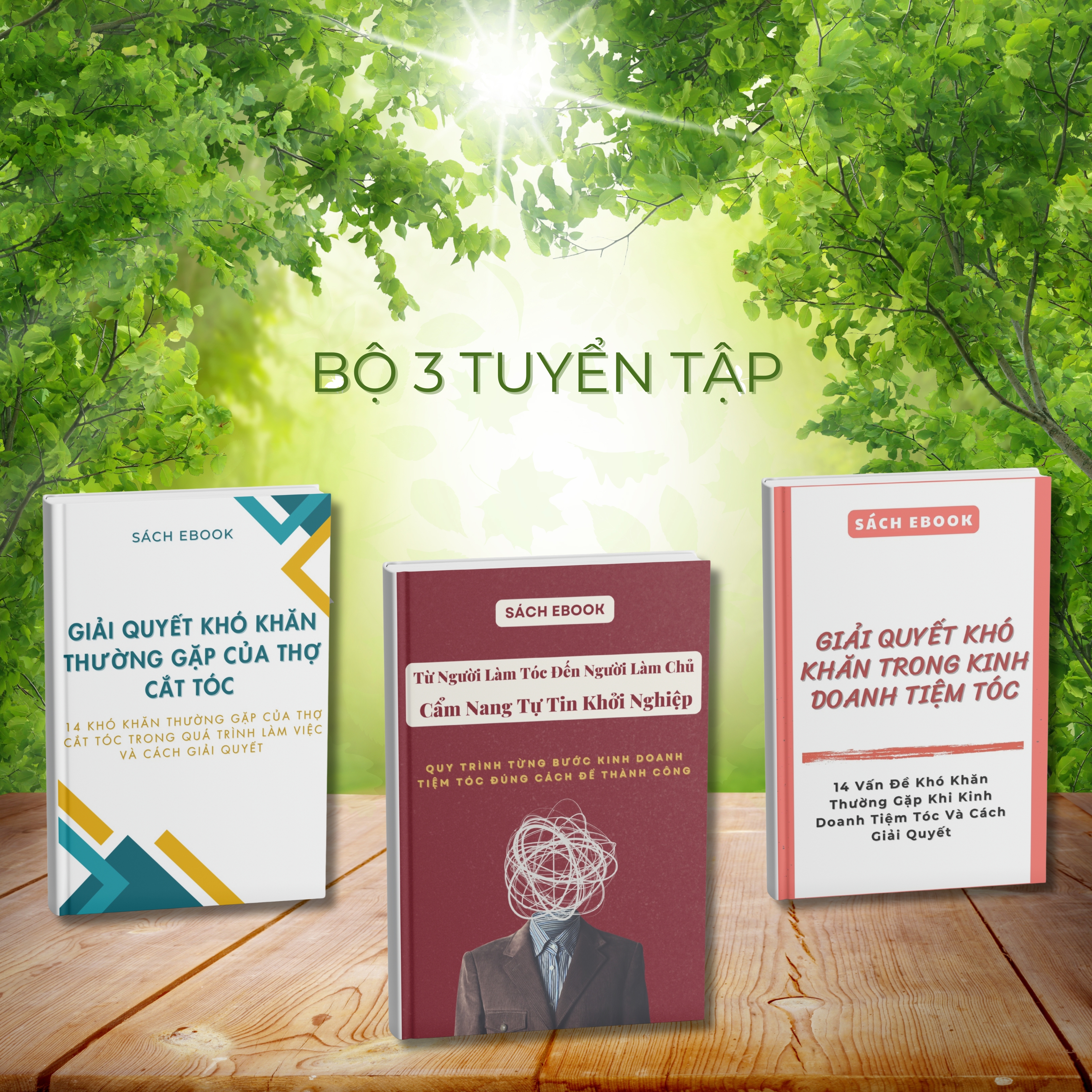 ComboTrọn Bộ 3 Ebook Sách Kinh Doanh Ngành Tóc