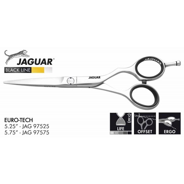 Kéo Cắt tóc Jaguar Black Line Euro-Tech 5.75