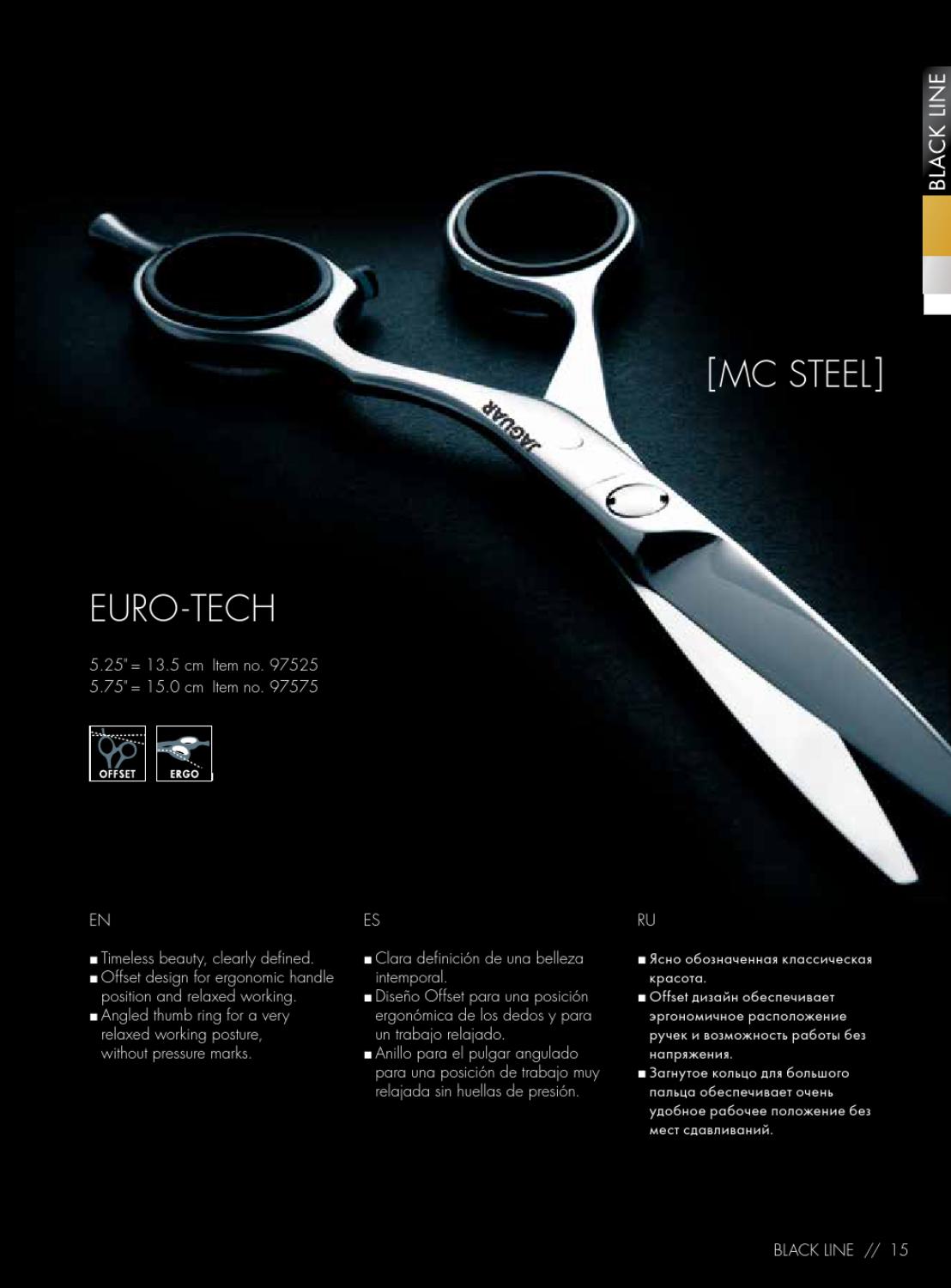 Kéo Cắt tóc Jaguar Black Line Euro-Tech 5.75